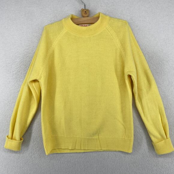 ST.MICHAEL Sweater Kids 7-8 Courtelle Crew Neck Jumper Pullover Butter Yellow - Picture 1 of 11